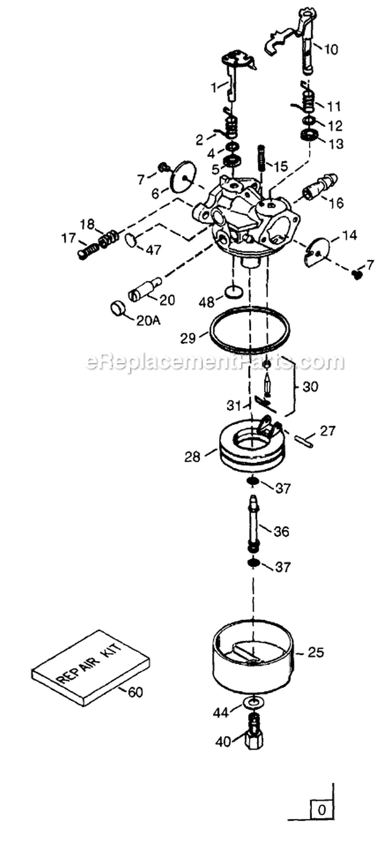 Page A Diagram and Parts List for 1212-0  Briggs and Stratton Pressure Washer